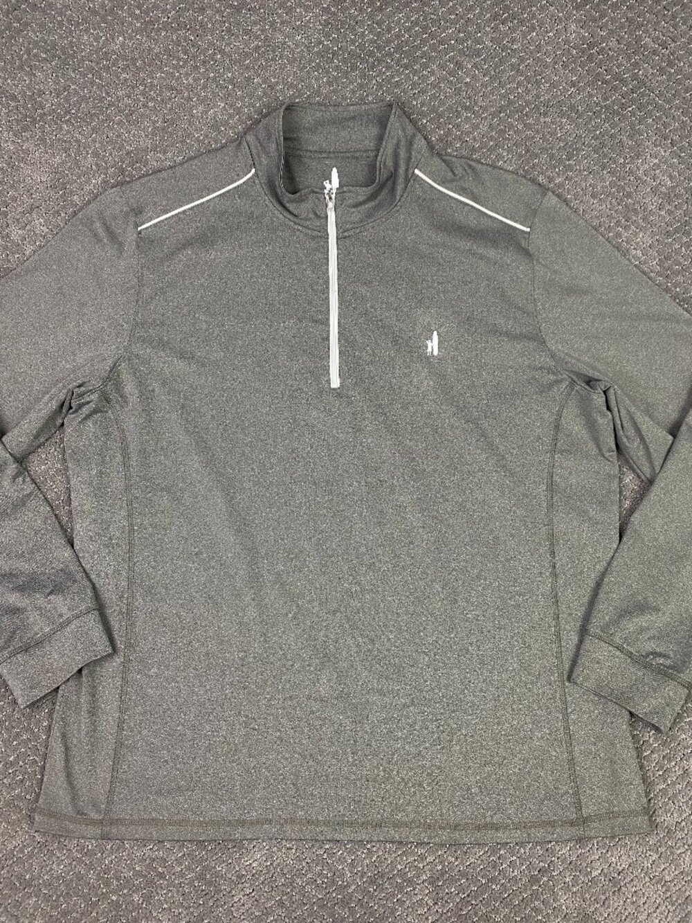 johnnie O 1/4 Zip Pullover Mens XL Gray Lammie Performance Quarter Zip Golf